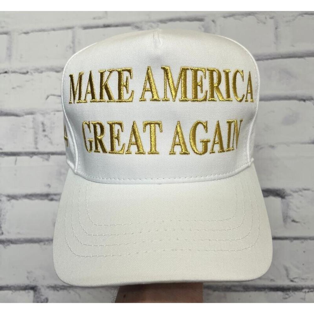 MAGA Hat Adult White Snapback President Donald Trump Official Cali Fame
